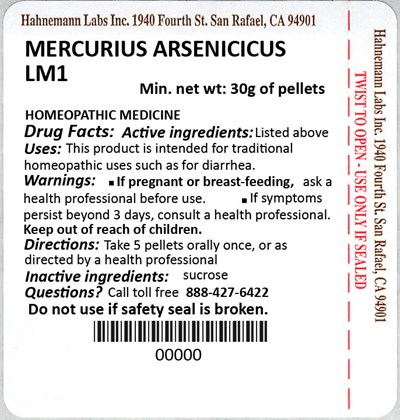 Mercurius Arsenicicus LM1 30g.jpg Mercurius Arsenicicus LM1 30g - Mercurius Arsenicicus LM1 30g